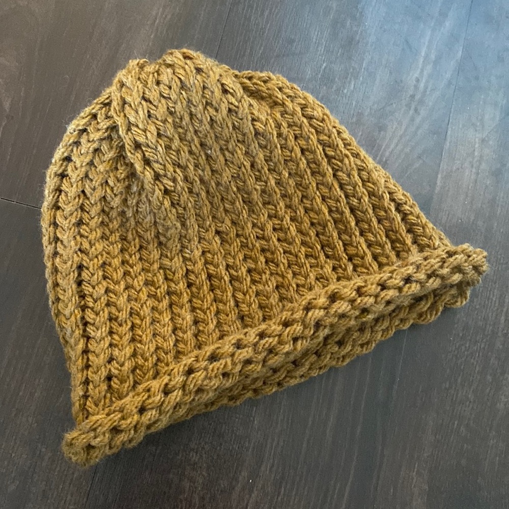 Caramel Knit Beanie Hat
